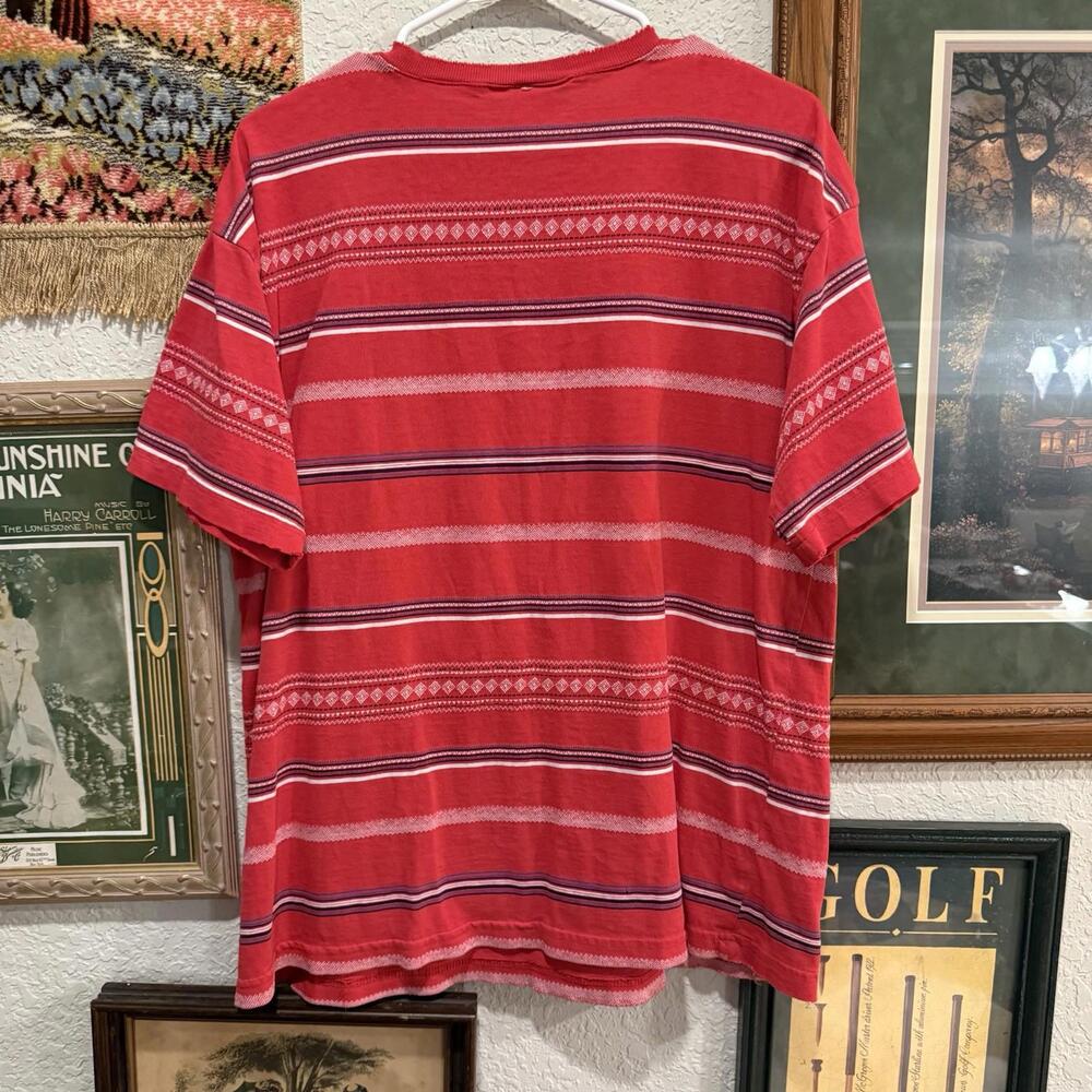 Women's 90s RARE Embroidered Arizona Jean Co. Striped Western Shirt‎ Size Medium - Picture 5 of 6